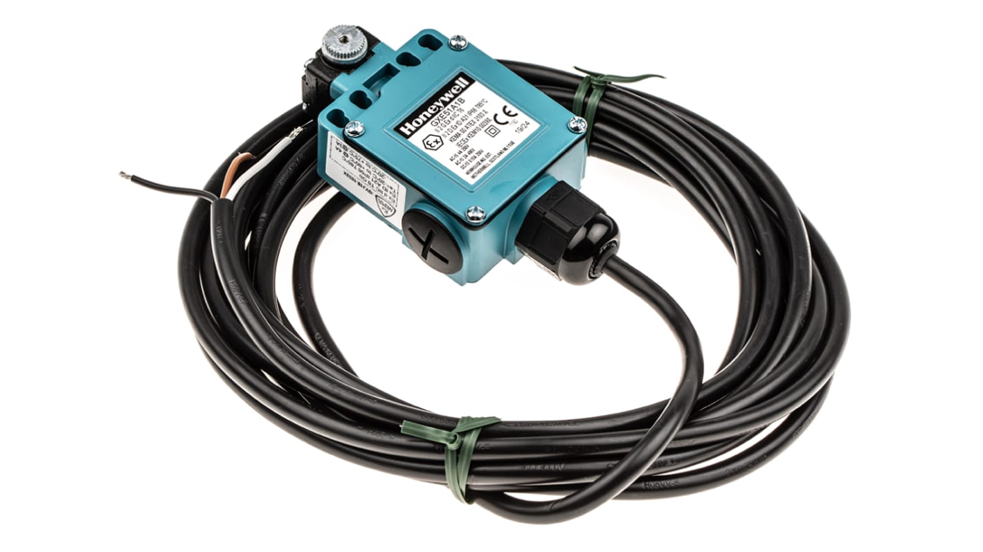 Honeywell GXS Series Limit Switch, NO/NC, IP66, SPDT, Die Cast Zinc Housing, 250V ac Max, 4A Max