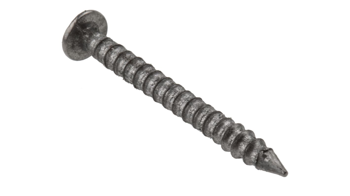 RS PRO Bright Steel Ring Shank Nails; 25mm x 2mm; 500g Bag