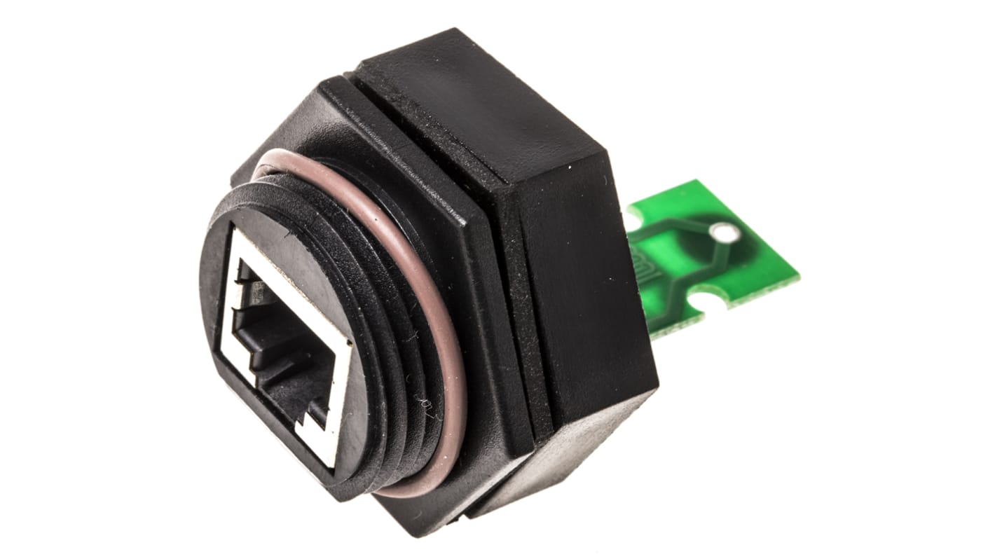 Brad from Molex 13005 Series Female RJ45 Connector, Panel Mount, Cat5e