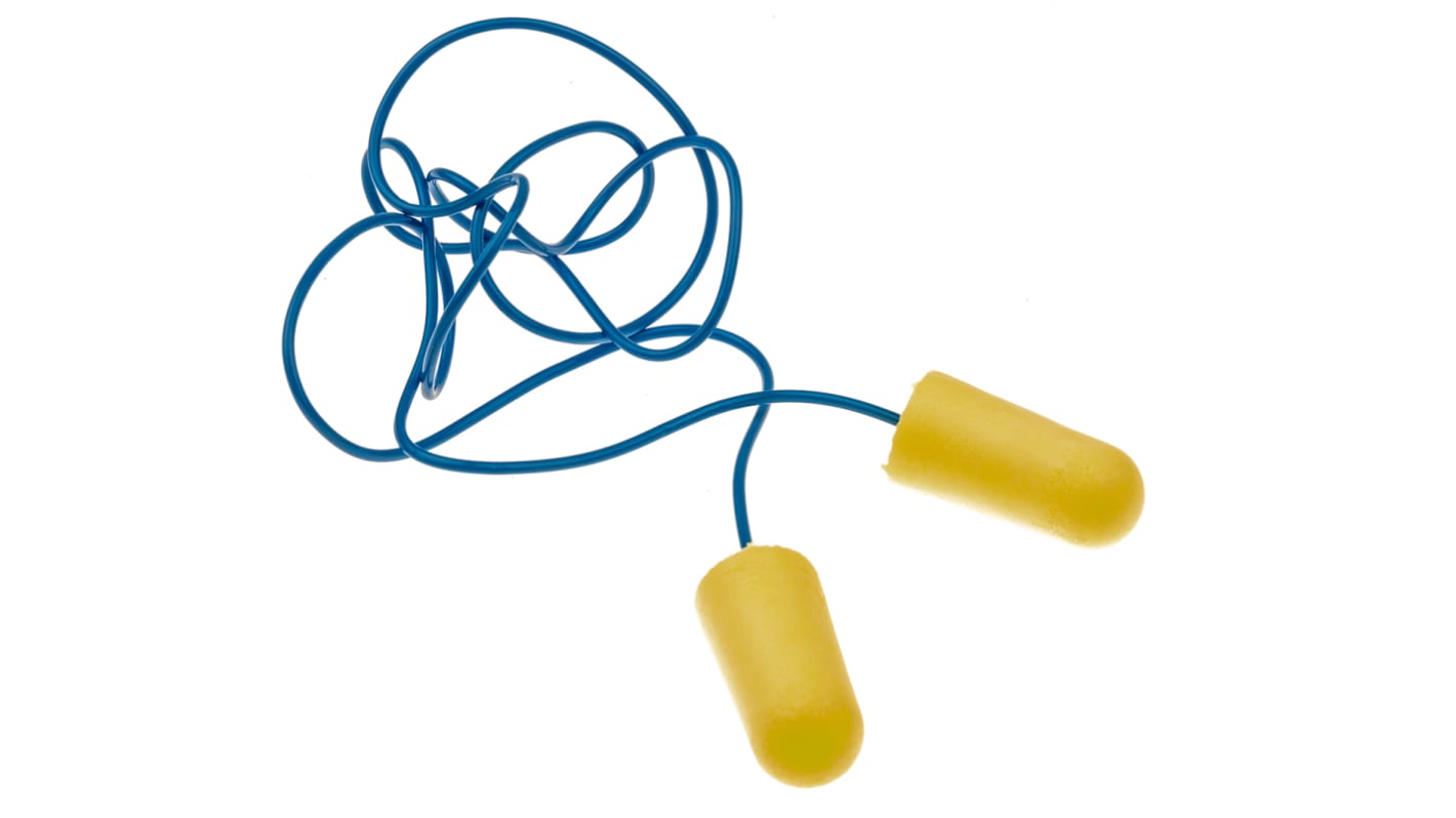 3M Soft Yellow Neons Einweg Gehörschutzstöpsel EN352, Polyurethanschaum Blau, Gelb, SNR 34dB, 200 Paar
