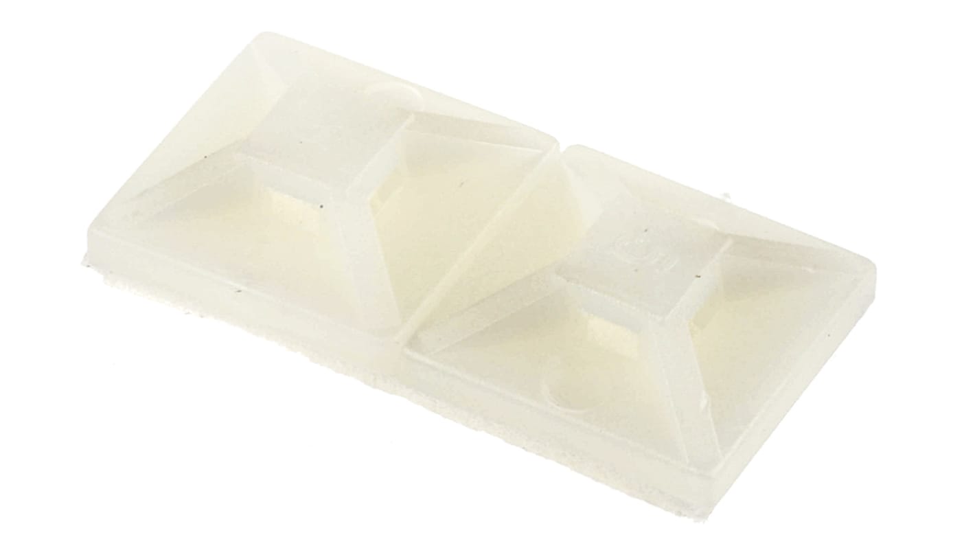 Fermacavi HellermannTyton, autoadesivo, 13mm x 13 mm, 100 pezzi