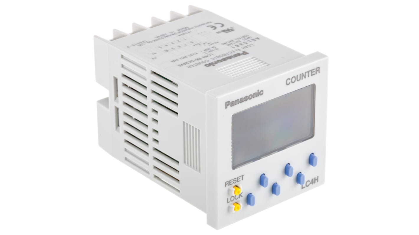 Rs-Online Contatore Panasonic Secondi 60Hz display LCD 6 cifre 12 → 24 V c.c