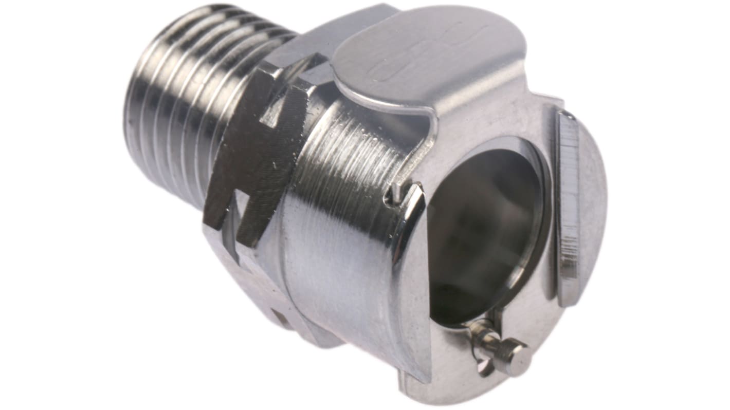 Colder Products Hose Connector, Straight Threaded Coupling, BSPT 1/4in, 17.3 bar