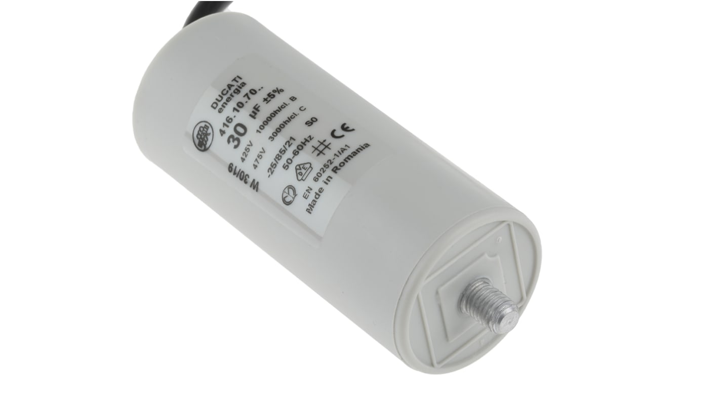 Ducati 4.16.10 Folienkondensator 30μF ±5% / 400 → 500V ac, Schraubmontage