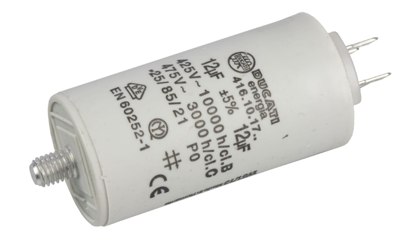 Condensatore a film Ducati Energia, 4.16.10, 12μF, 450V ca, ±5%