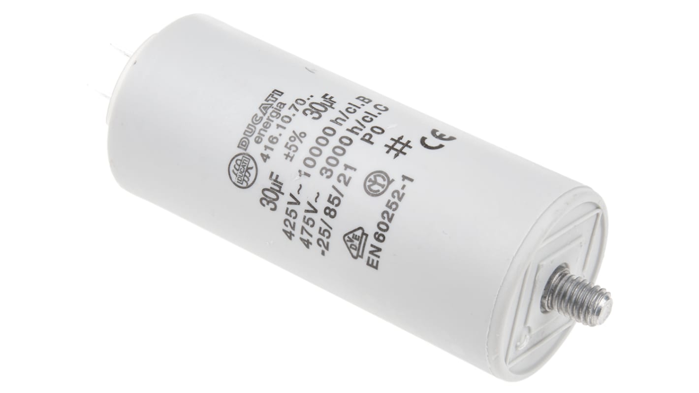 Ducati 4.16.10 Folienkondensator 30μF ±5% / 450V ac, Schraubmontage