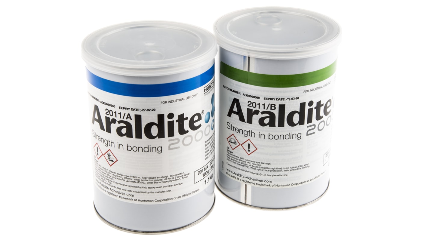 Adesivo epossidico Araldite 2011, col. Giallo, Contenitore da 2 kg