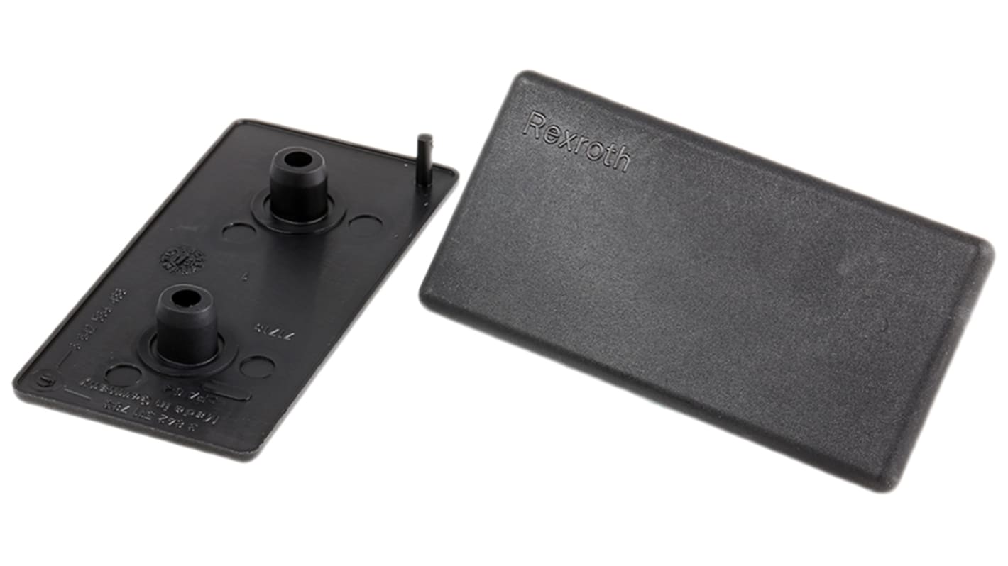 Bosch Rexroth Black Polypropylene Rectangular End Cap, 45 x 90 mm Strut Profile, 10mm Groove