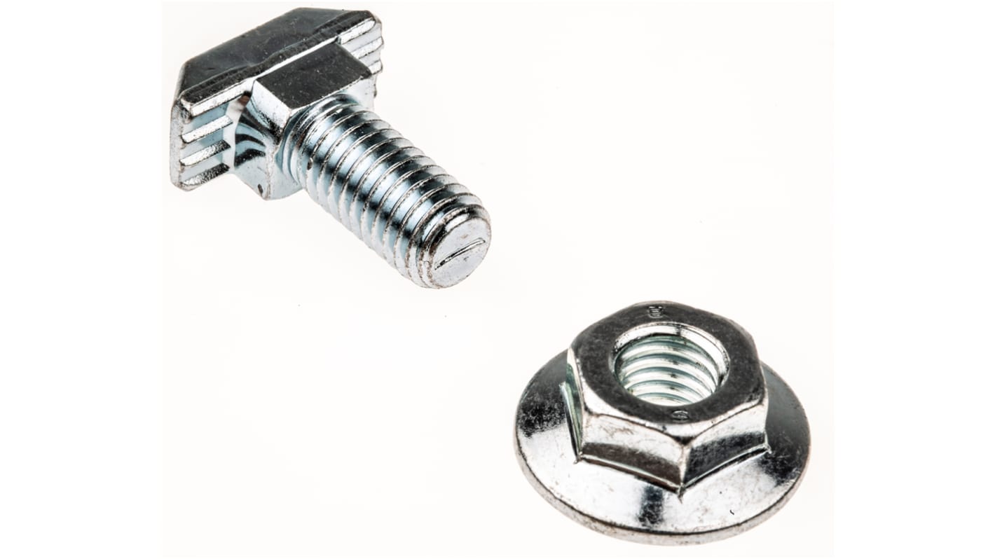 Bosch Rexroth M8 T-Head Bolt, Connecting Component, Strut Profile 40 mm, 45 mm, 50 mm, 60 mm, Groove Size 10mm