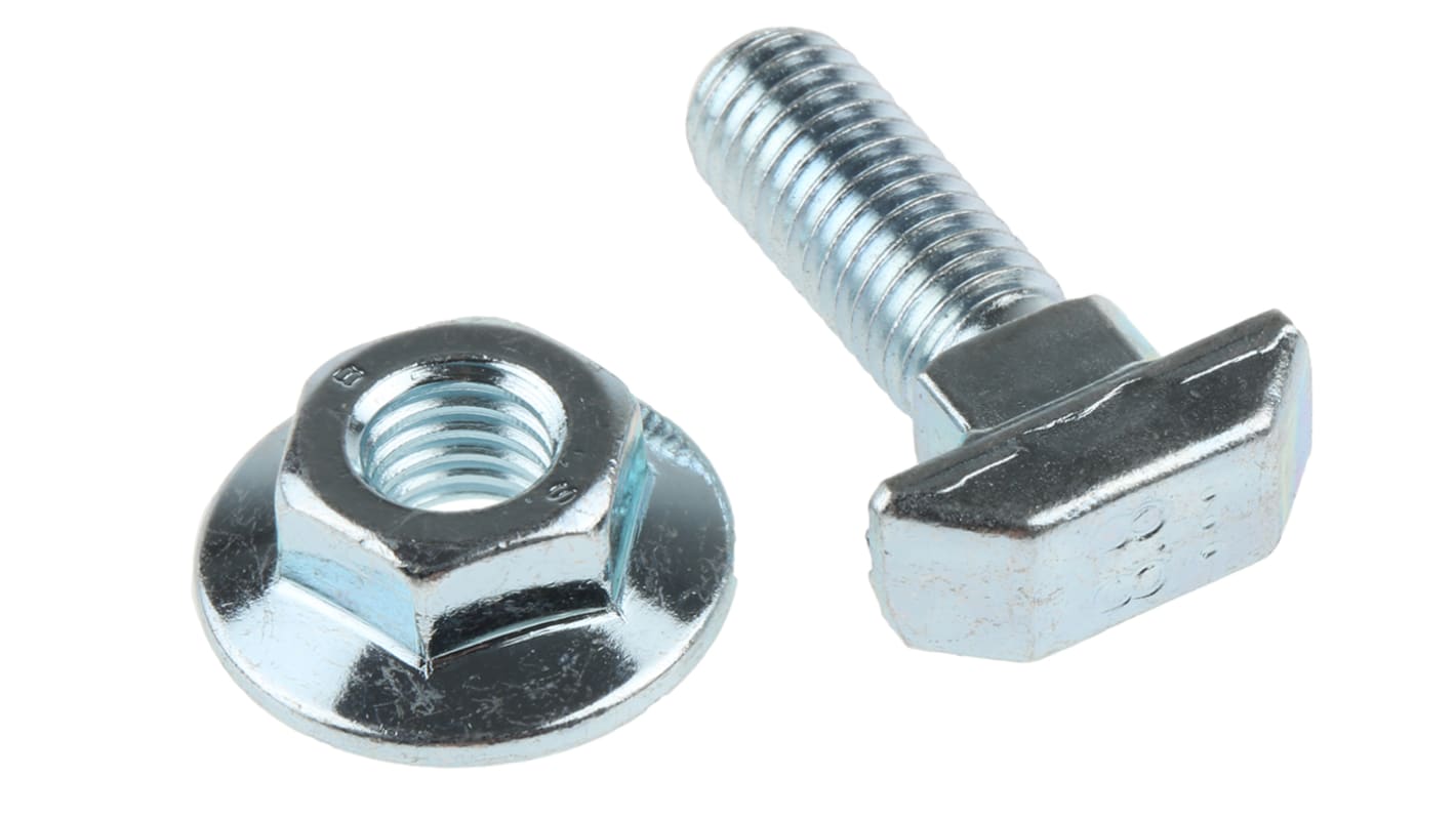 Bosch Rexroth M8 T-Head Bolt, Connecting Component, Strut Profile 40 mm, 45 mm, 50 mm, 60 mm, Groove Size 10mm