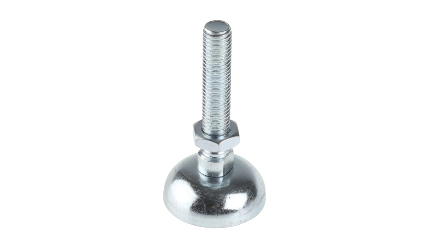 Bosch Rexroth M12 Thread Galvanised Steel Adjustable Foot, 10mm Groove