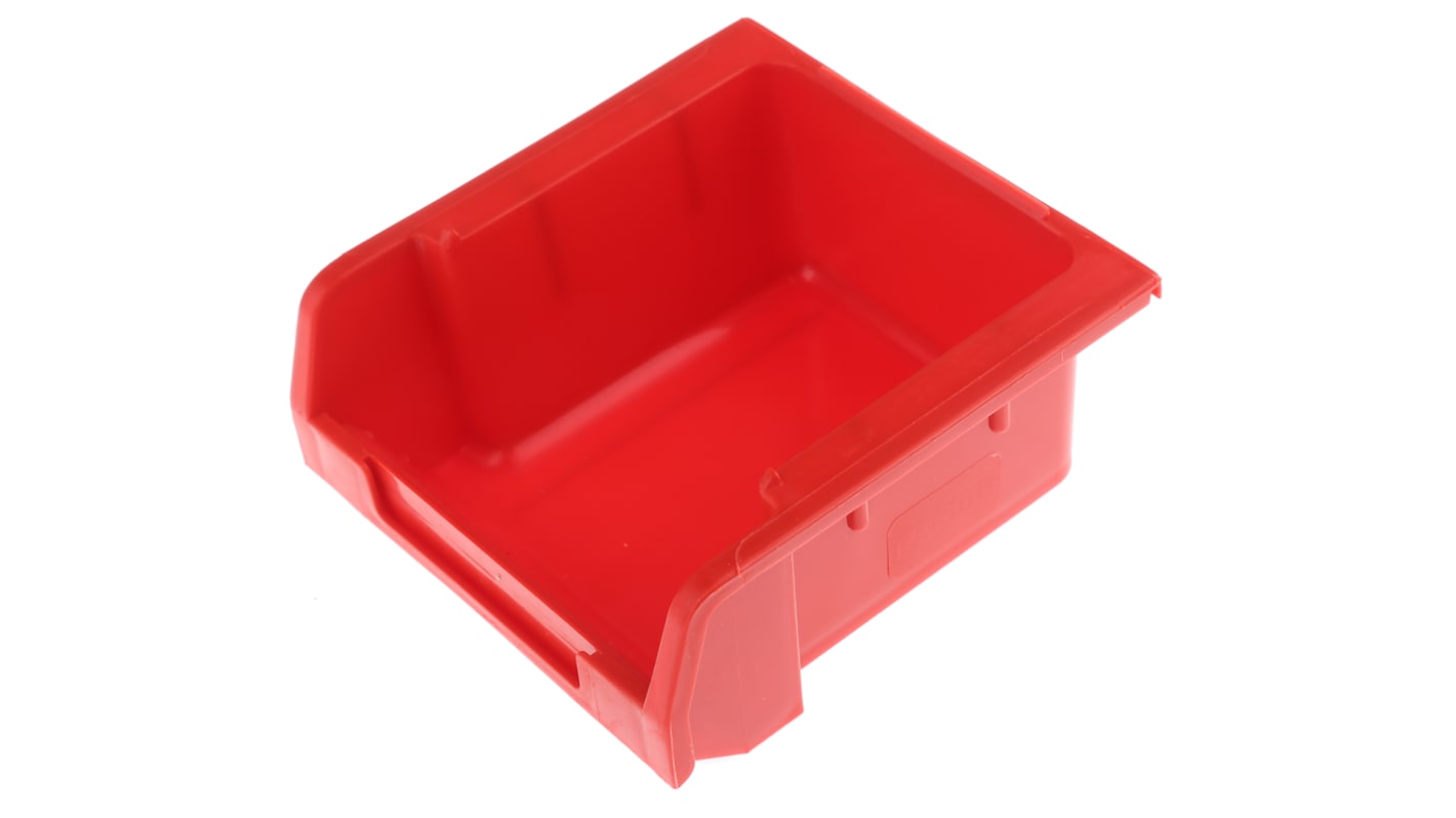 RS PRO PP Storage Bin, 50mm x 100mm, Red