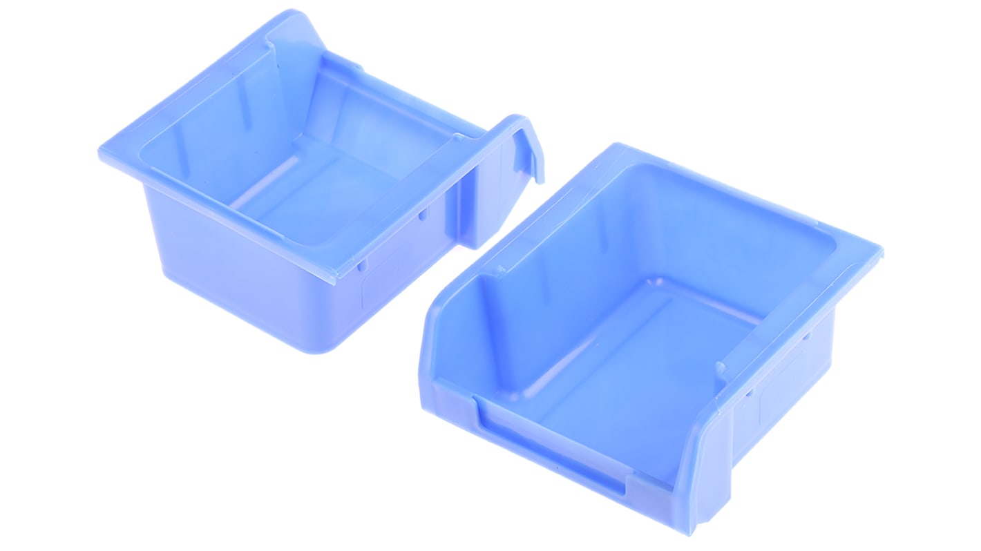 RS PRO PP Storage Bin, 50mm x 100mm, Blue