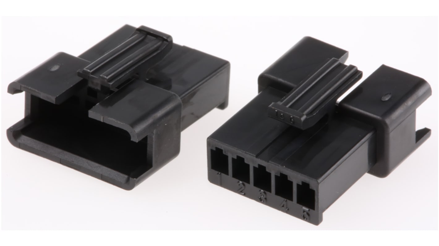 JST Female Connector Housing, 5 Way, 1 Row