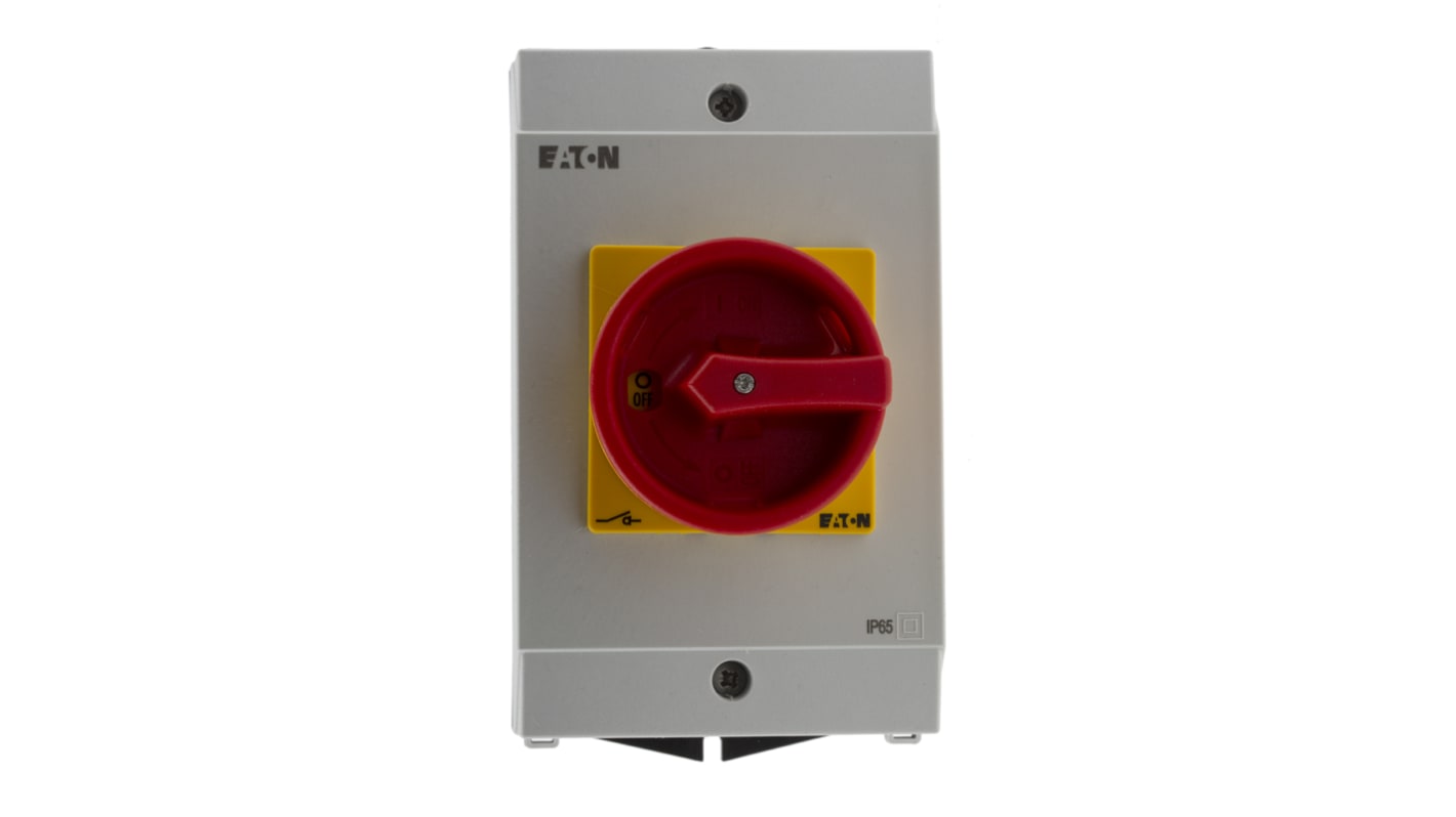 Eaton 3P Pole Surface Mount Isolator Switch - 32A Maximum Current, 15kW Power Rating, IP65