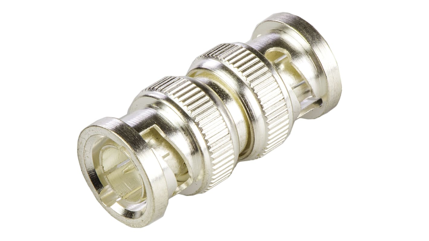 Adattatore RF TE Connectivity, da BNC Maschio a BNC Maschio, 75Ω
