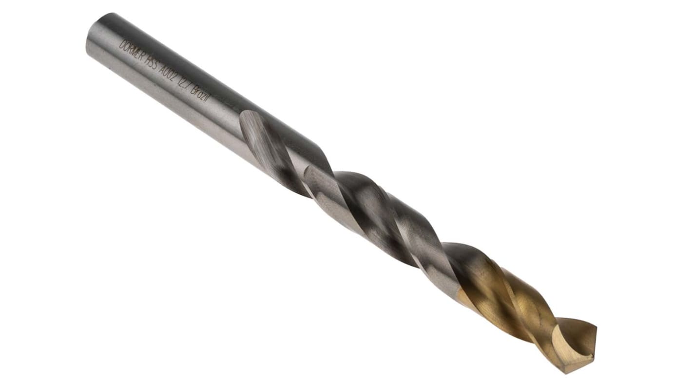 Dormer HSS Twist Drill Bit, 12.7mm Diameter, 151 mm Overall