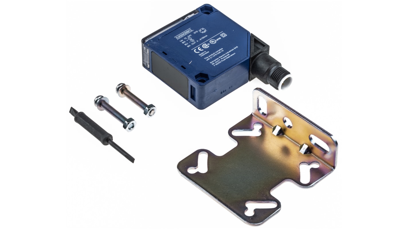 Telemecanique Sensors Diffuse Photoelectric Sensor, Compact Sensor, 1 m Detection Range