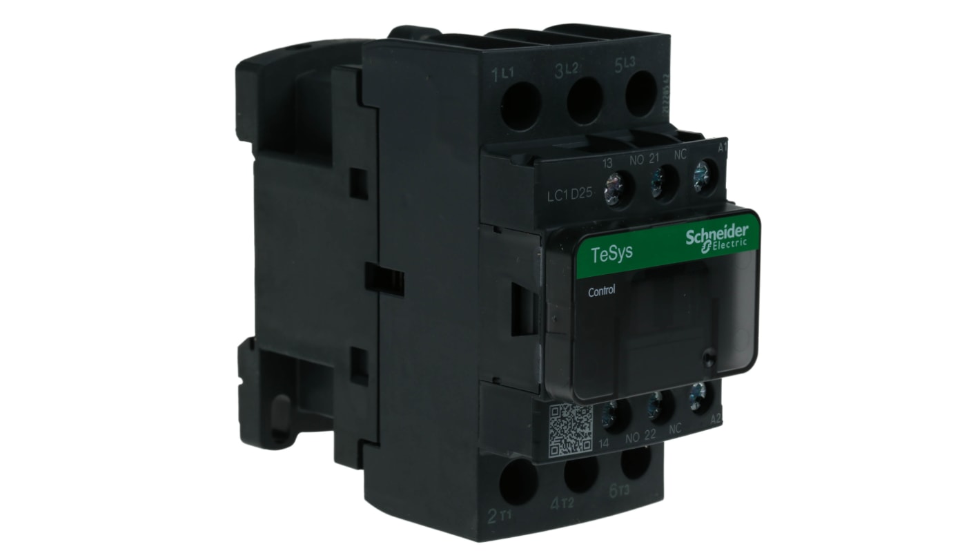 Contattore Controllo motori Schneider Electric, serie LC1D, 3 poli, 3 NA, 25 A, 11 kW, bobina 230 V c.a.