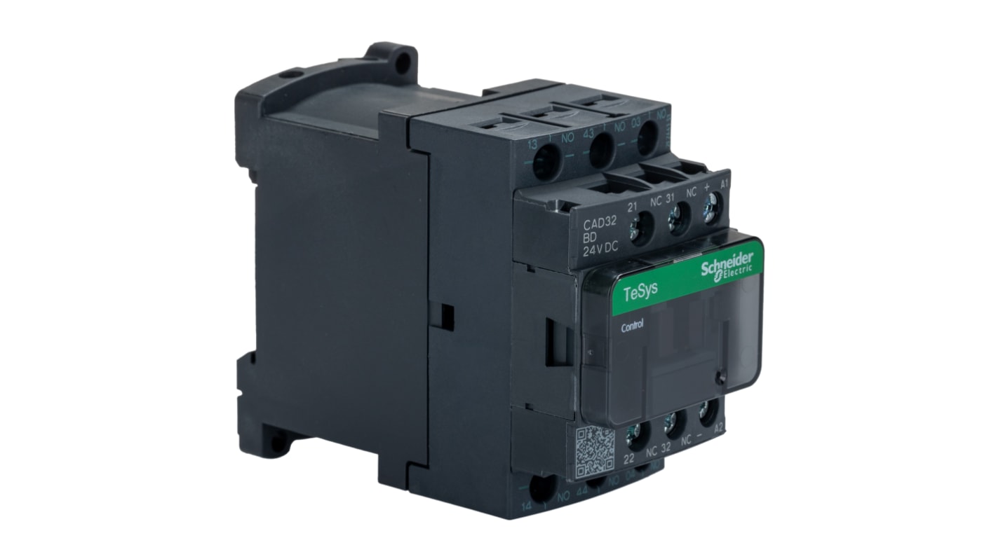 Schneider Electric 可逆接触器, 线圈24 V 直流, 触点10 A, 690 V 直流, 3 常开 + 2 常闭, CAD系列