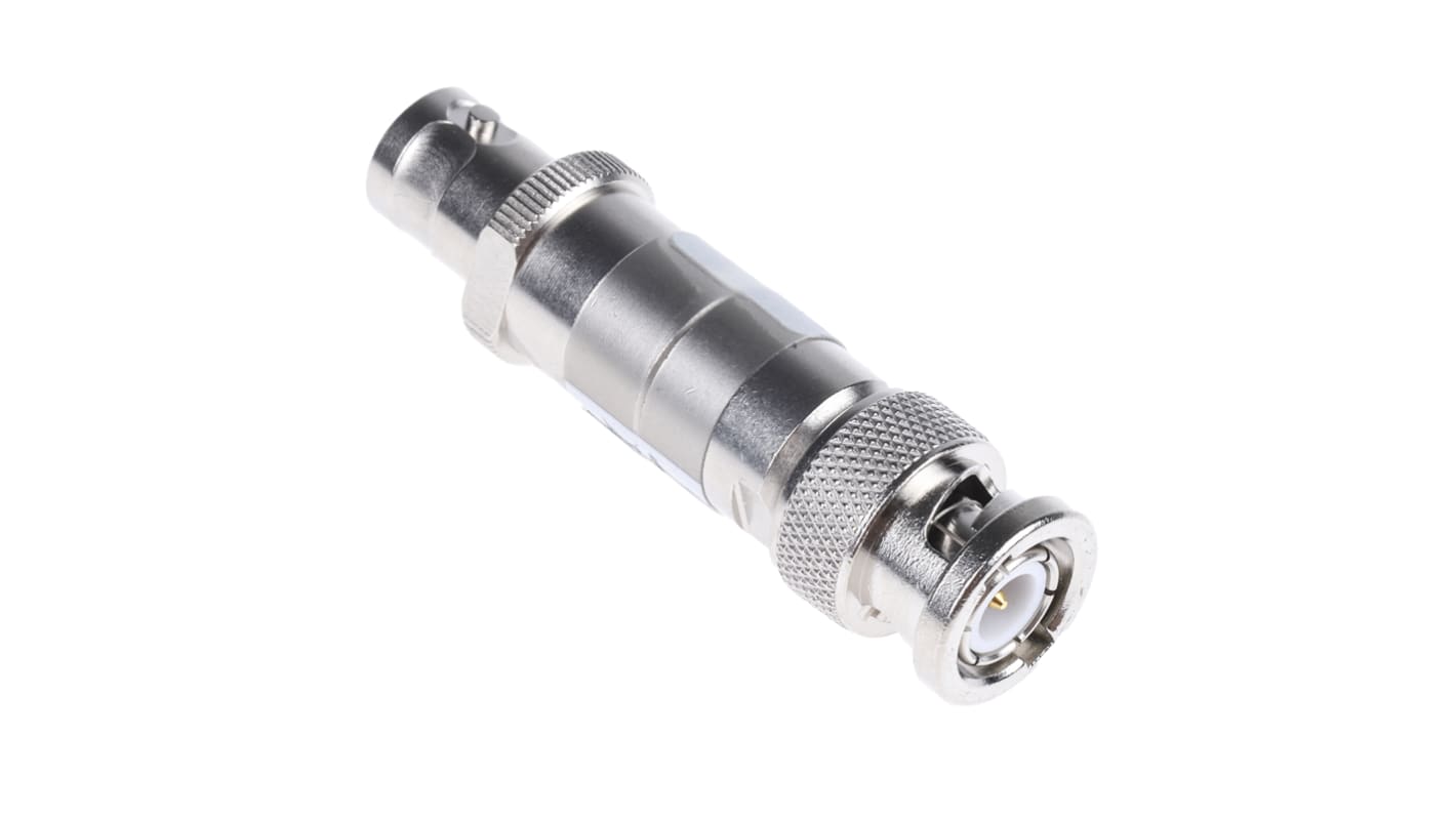 Telegartner 50Ω RF Attenuator Straight BNC Connector BNC Plug to BNC Socket 20dB, Operating Frequency 0 → 1GHz