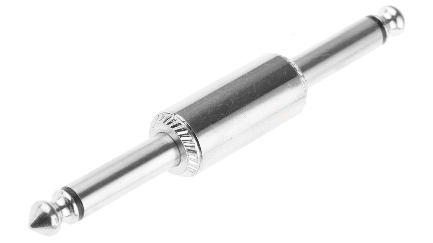 REAN Products AV Adapter, Male 1/4 in Mono to Male 1/4 in Mono