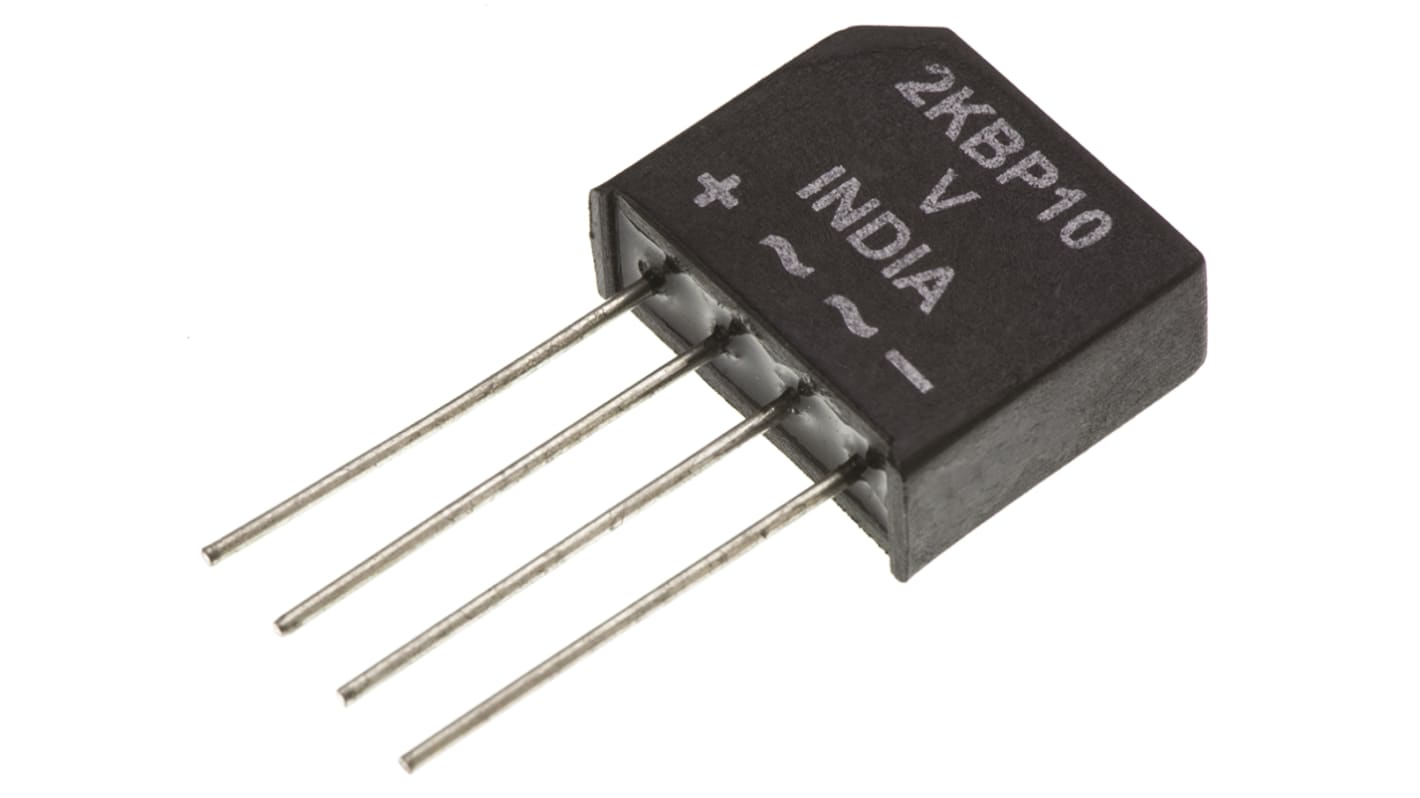 Vishay Bridge Rectifier, 2A, 50V, 4-Pin