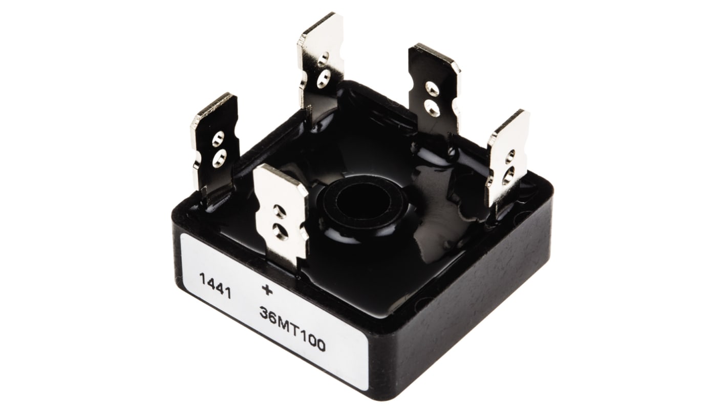 Vishay 三相整流桥, 35A, 1000V, 5针, D 63, 通孔安装, -55 °C→+150 °C