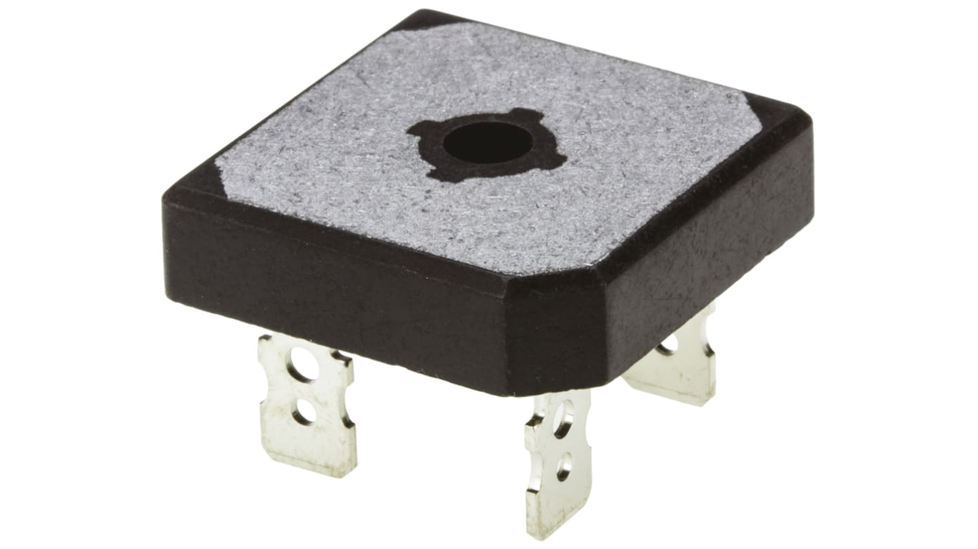 Rectificador en puente, VS-GBPC2504A, Monofásico, 25A 400V, Conexión de silicio GBPC-A, 4 pines