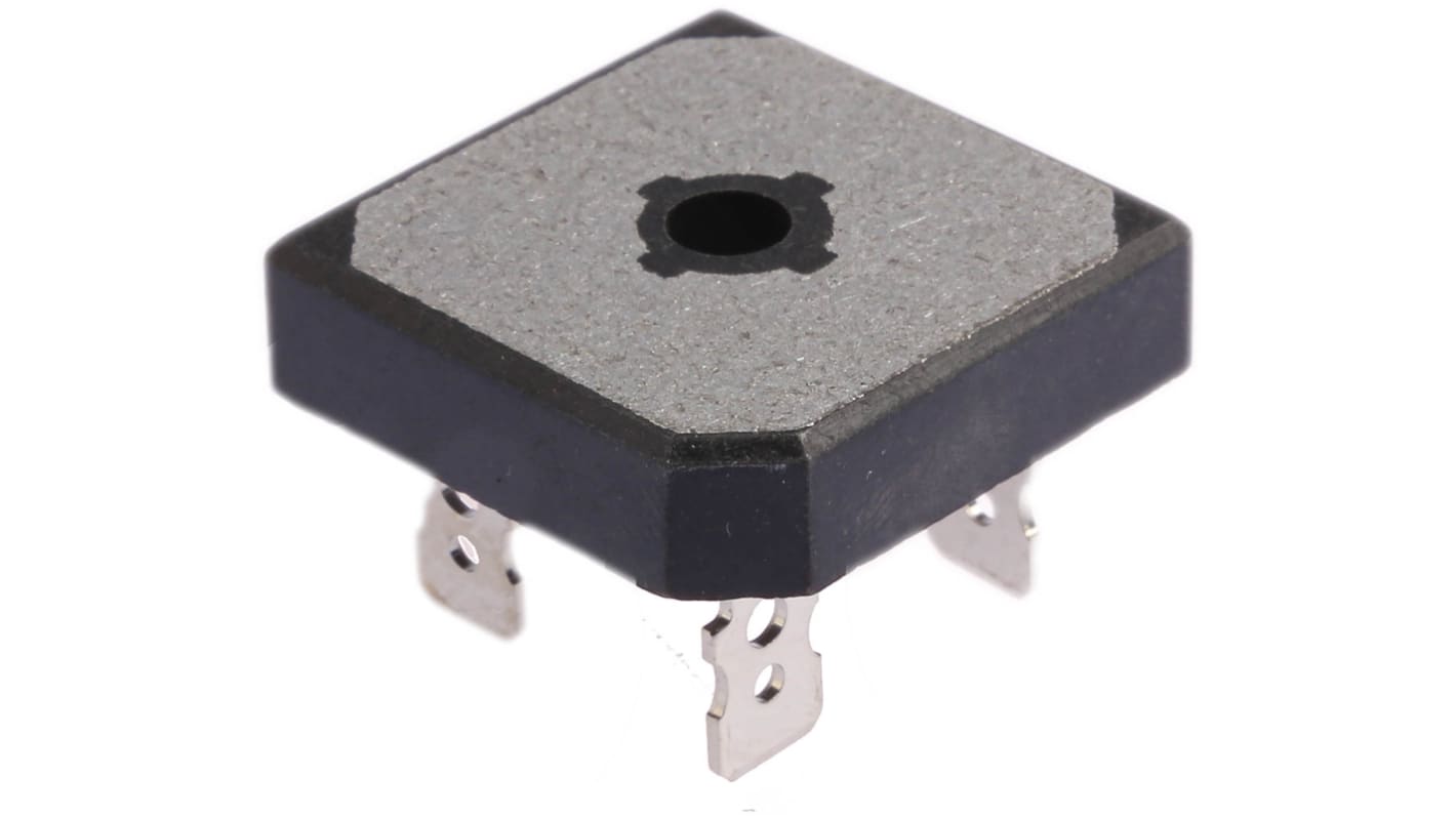 Vishay 单相整流桥, 35A, 1000V, 4针, GBPC-A, 螺钉安装, -55 °C→+150 °C