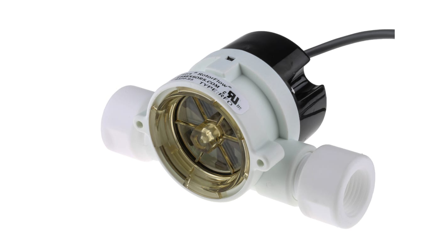 Rs-Online Sensore di flusso Gems Sensors per Liquidi flusso 15 l/min → 75 l/min