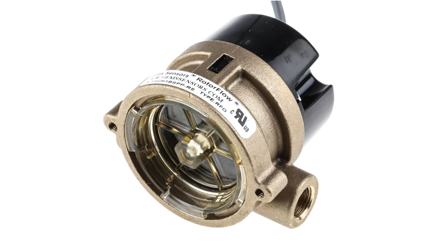 Rs-Online Sensore di flusso Gems Sensors per Liquidi flusso 2 l/min → 20 l/min