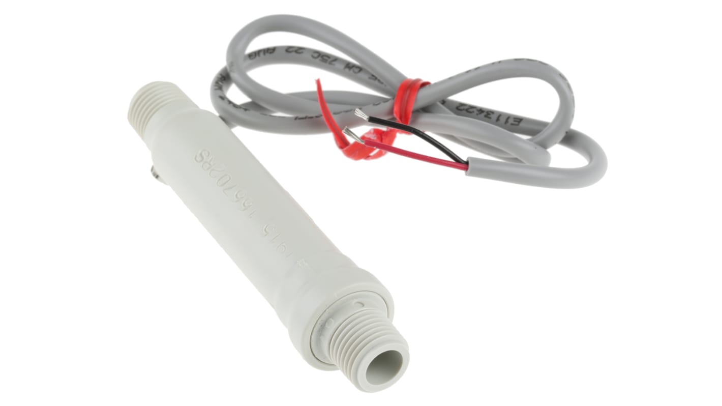 Sensor de caudal Gems Sensors FS-3 para Líquido → 1 l/min, 10bar, 120 → 240 Vac / dc, Ø tubería 1/4 pulg.