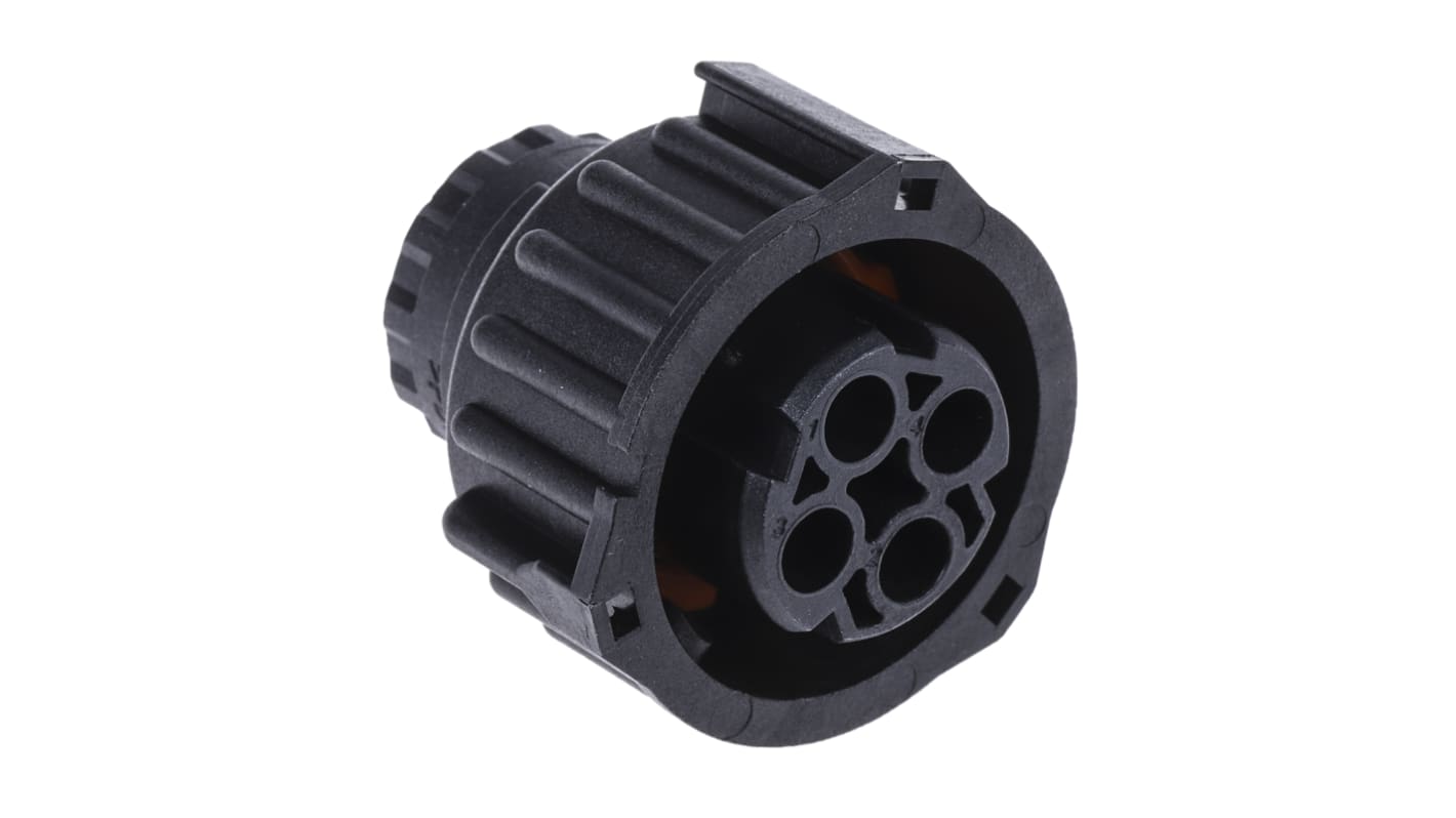 Connettore DIN TE Connectivity, 4 poli, Femmina, IP67, IP69, DIN 72585
