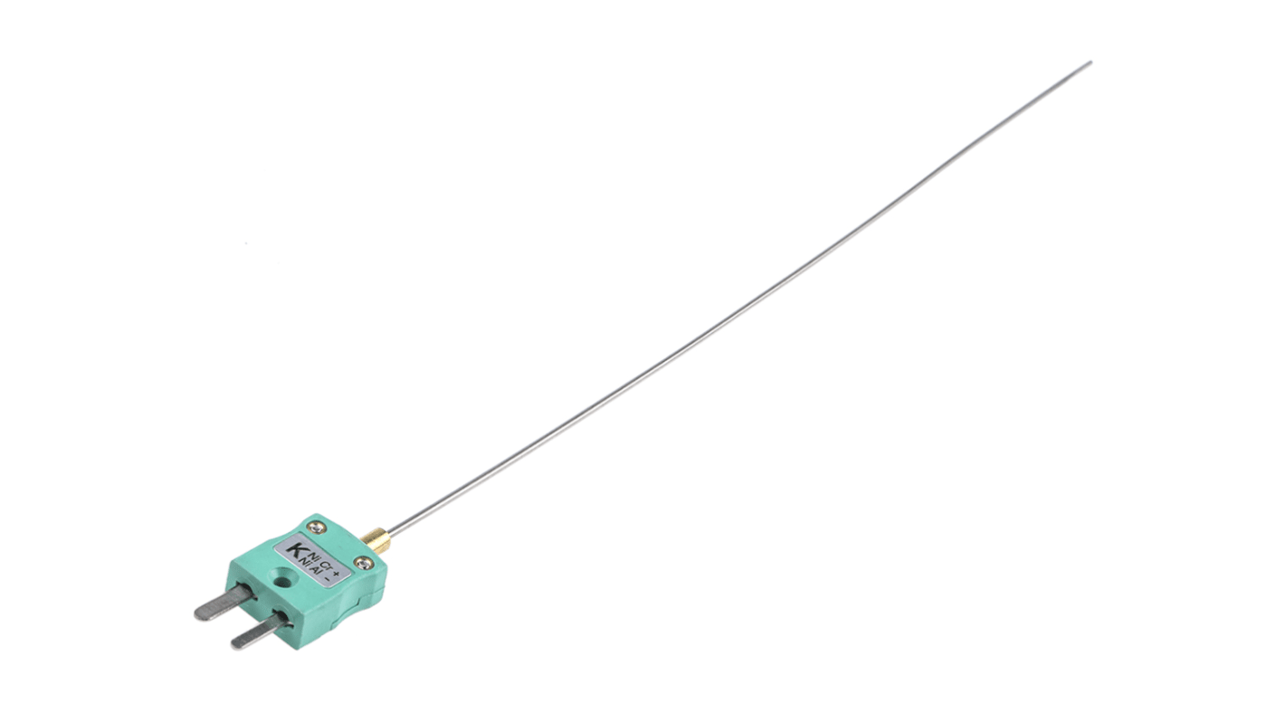 Termocoppia a isolamento minerale tipo K, Ø sonda 1.5mm, lungh. sonda 250mm, +1100°C