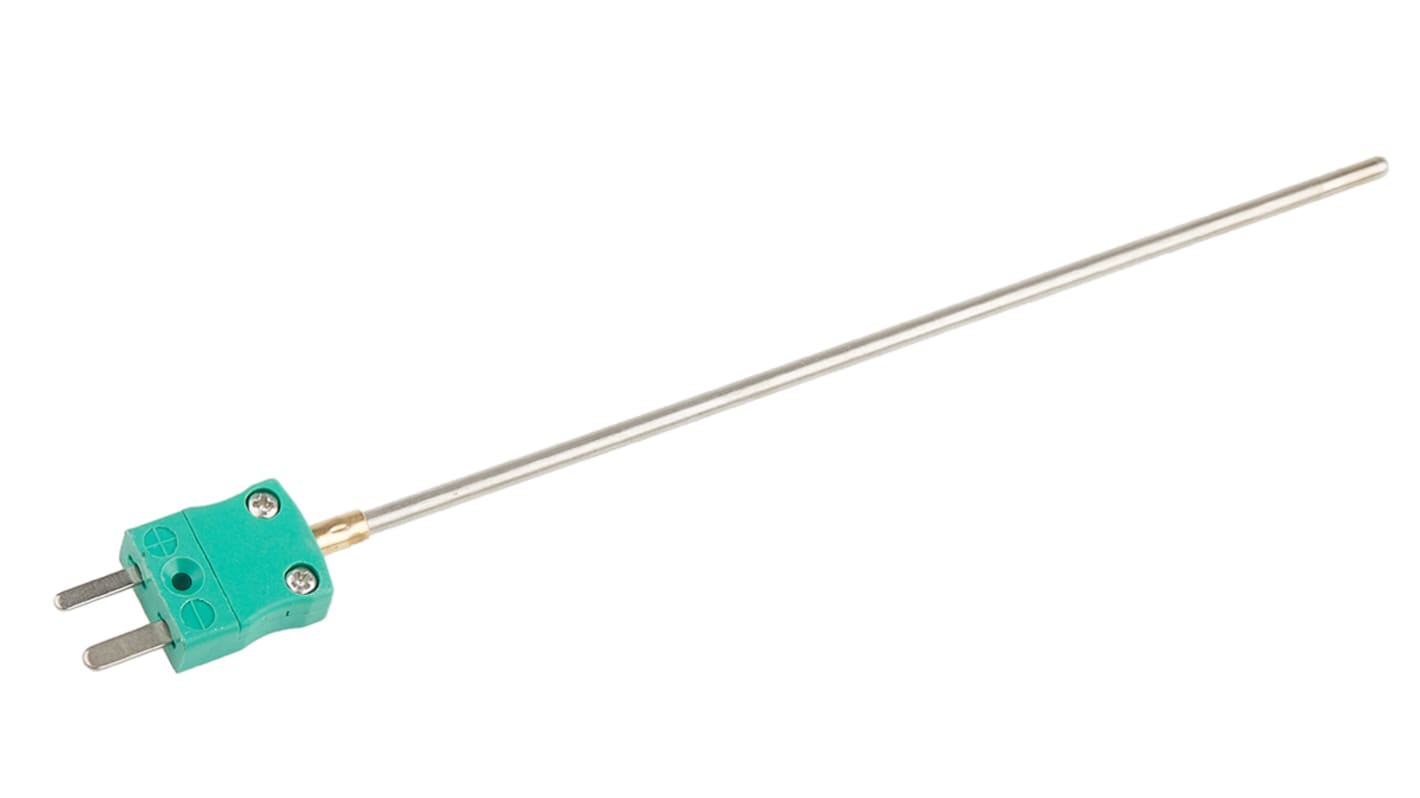 RS PRO SYSCAL Type K Mineral Insulated Thermocouple 150mm Length, 3mm Diameter → +1100°C