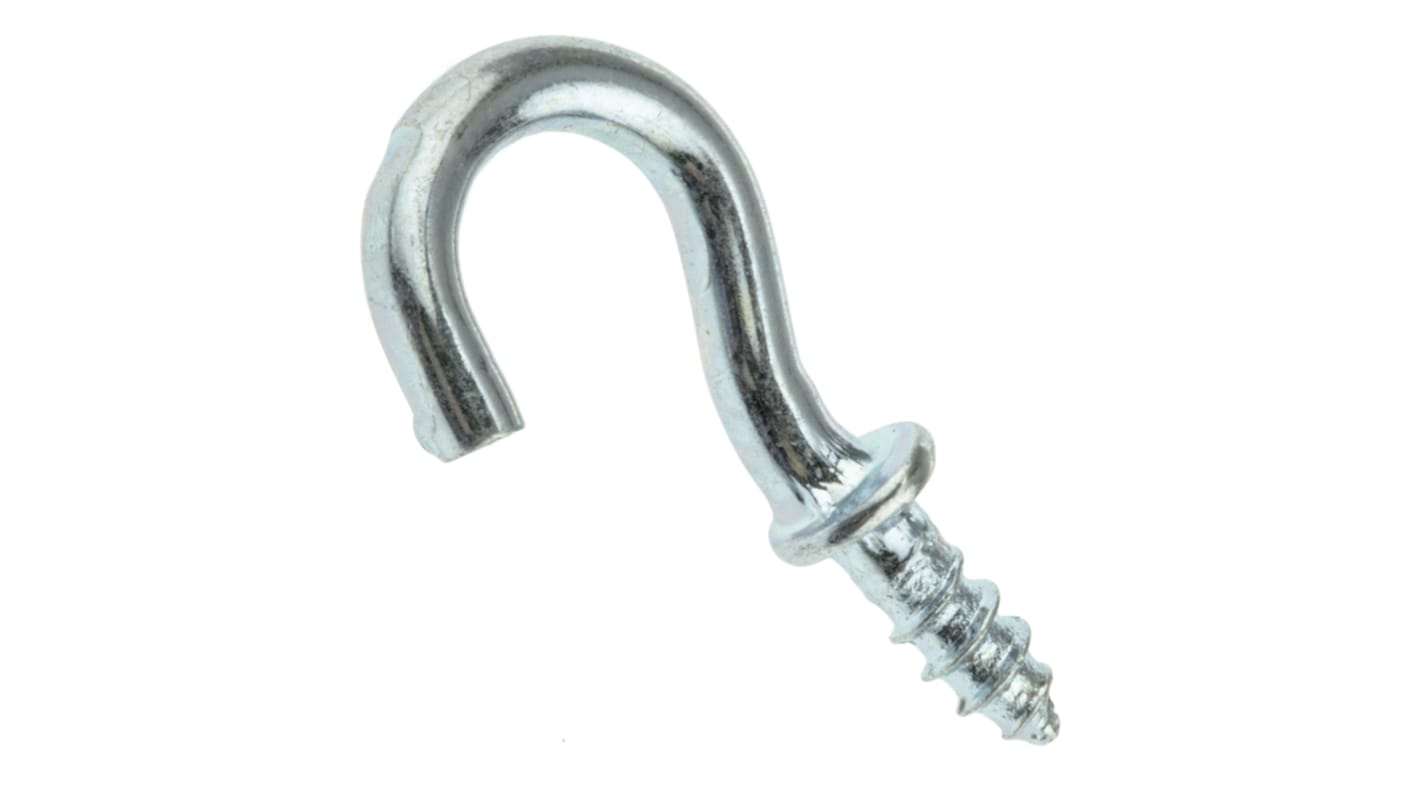 RS PRO Steel, Screw J Hook, 20mm, 7mm