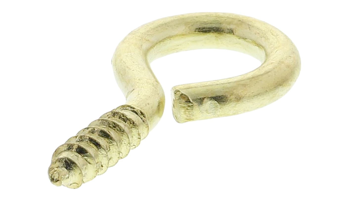 RS PRO Steel, Screw J Hook, 20mm, 6mm