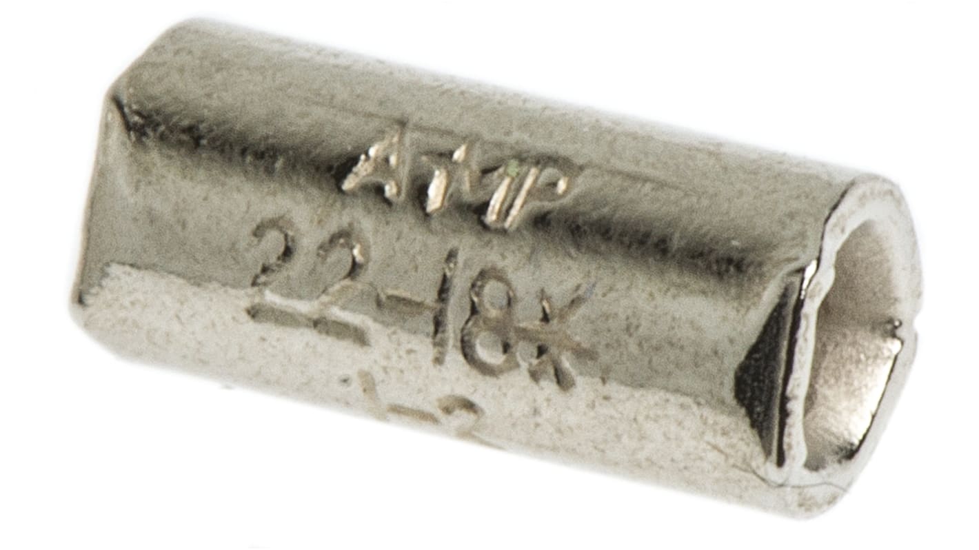 TE Connectivity, STRATO-THERM Parallel Splice Connector, Uninsulated, Nickel 22 → 16 AWG