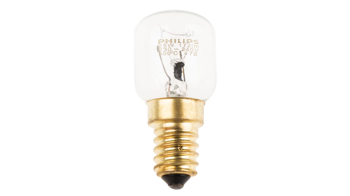 Philips Lighting E14 Oven Bulb, Clear, 230 → 240 V