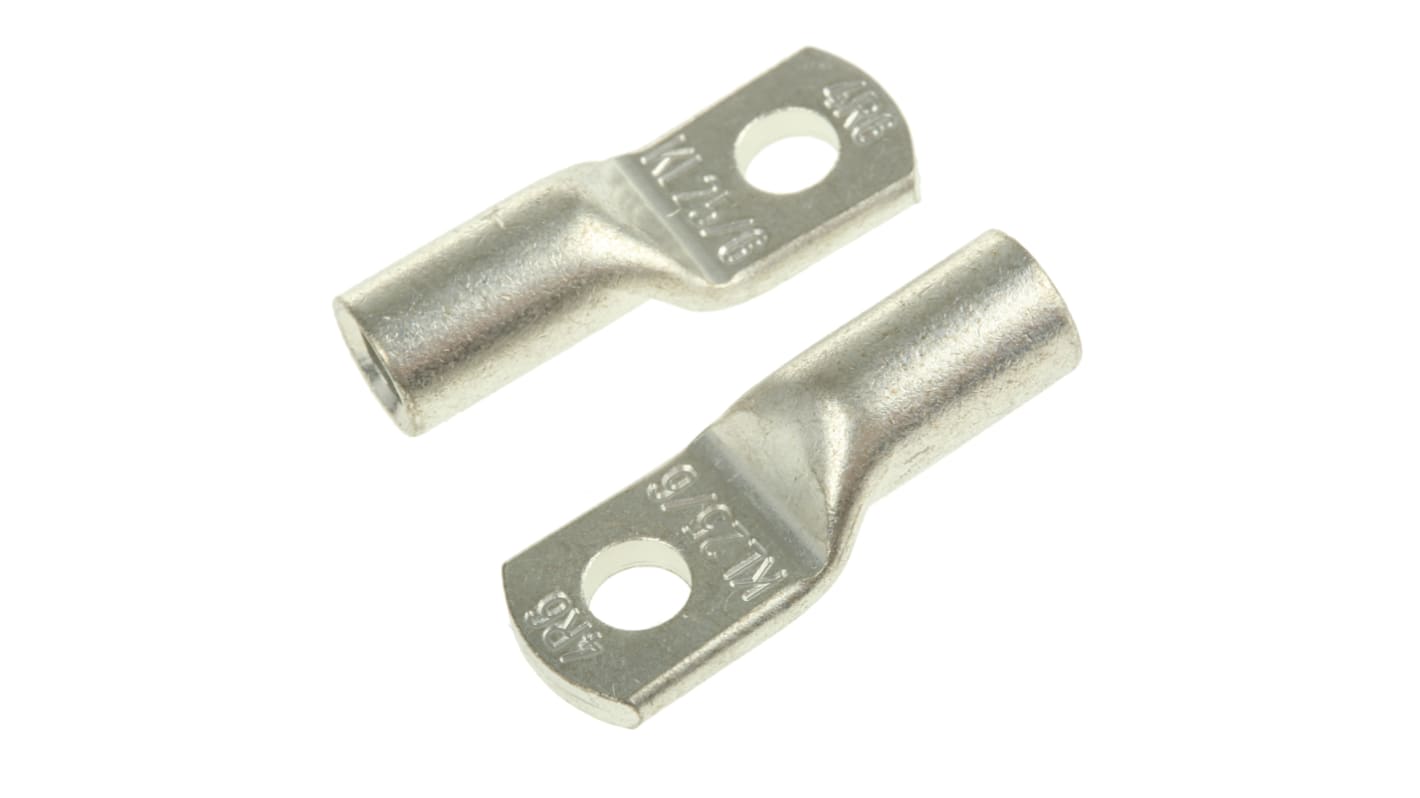 Klauke Uninsulated Ring Terminal, M6 Stud Size, 7mm² to 25mm² Wire Size