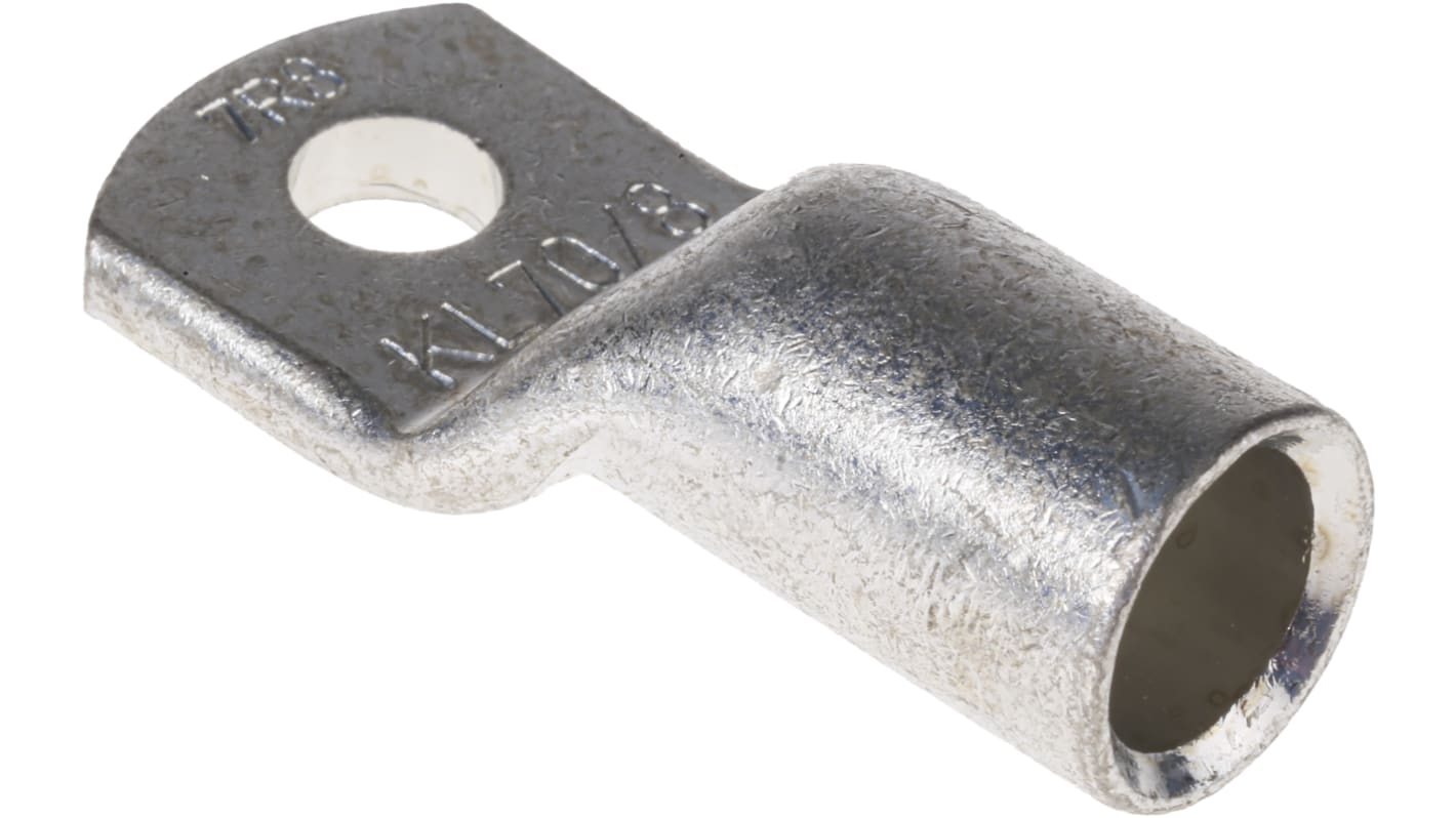 Klauke Uninsulated Ring Terminal, M8 Stud Size, 70mm² to 70mm² Wire Size