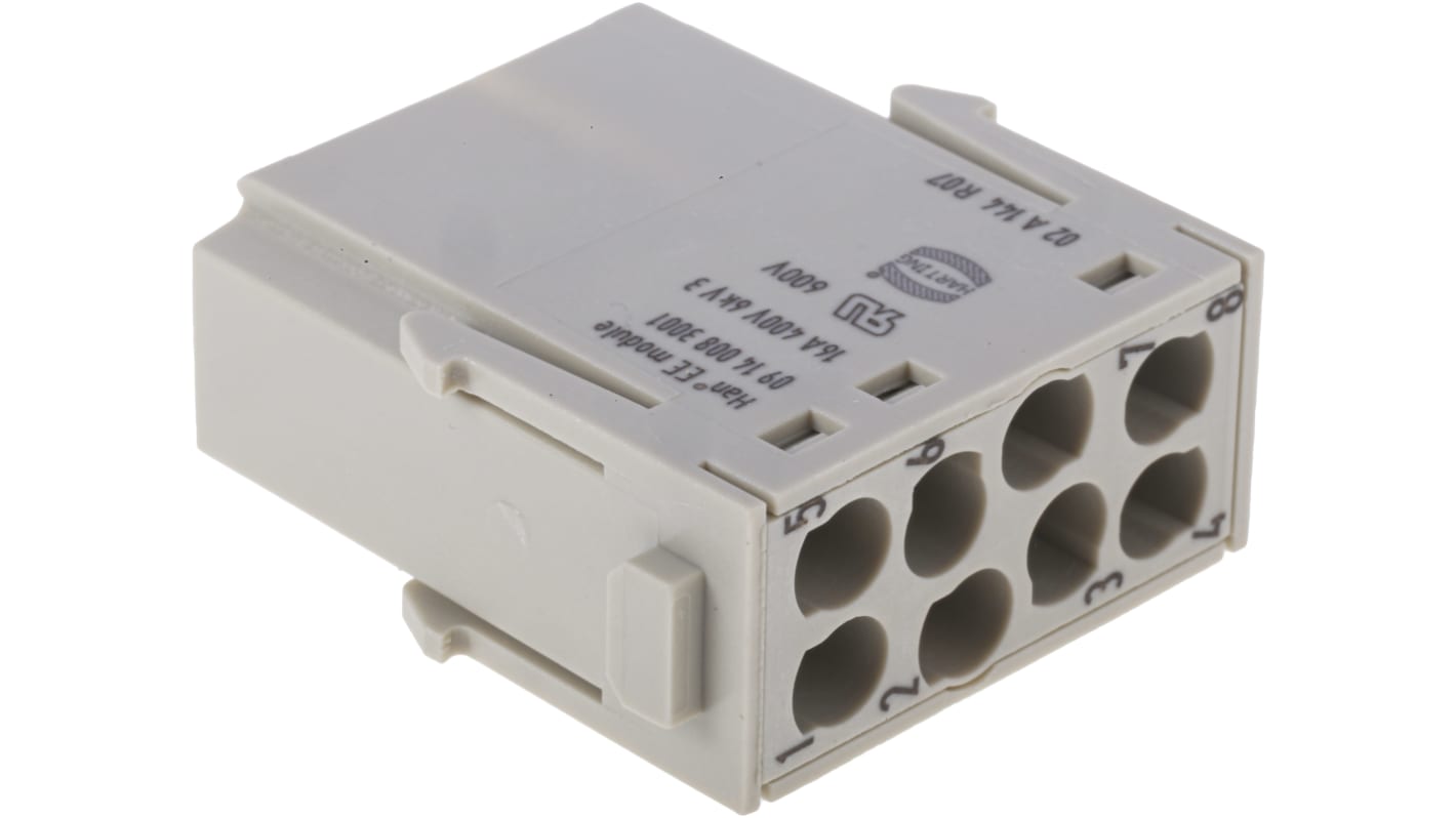 HARTING Han-Modular Heavy duty strømkonnektor modul, 16A, Han