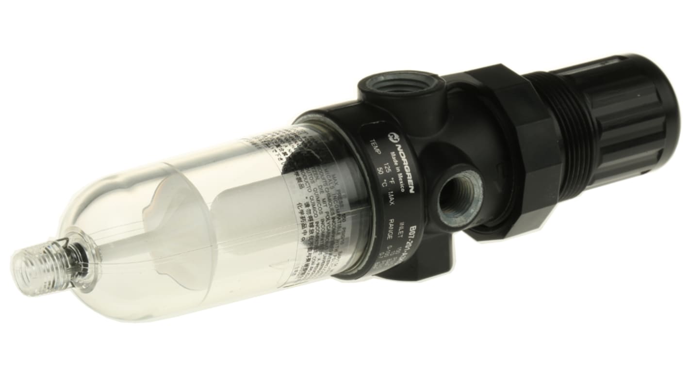 Norgren B07 Filter Regulator, 40μm, G 1/4, Automatic, 7 bar