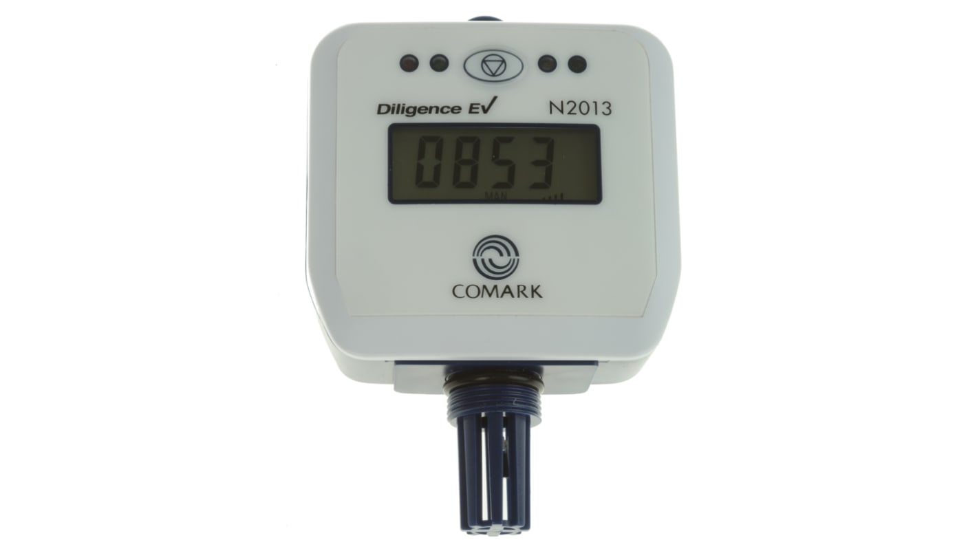 Registrador de datos Comark N2013, para Humedad, Temperatura, con alarma, display LCD, interfaz Infrarrojos