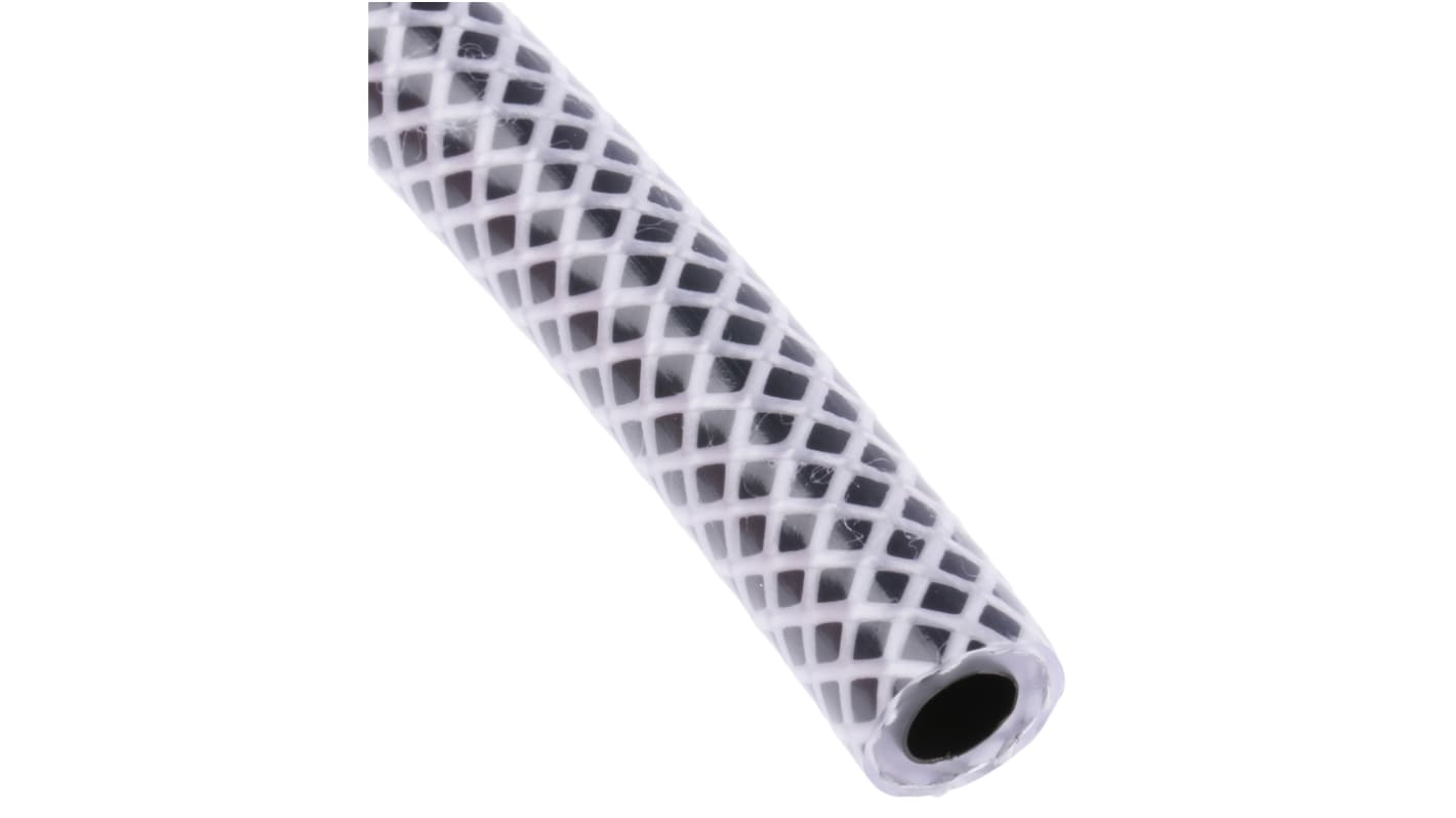 RS PRO PVC, Hose Pipe, 6mm ID, 11mm OD, Black, 30m