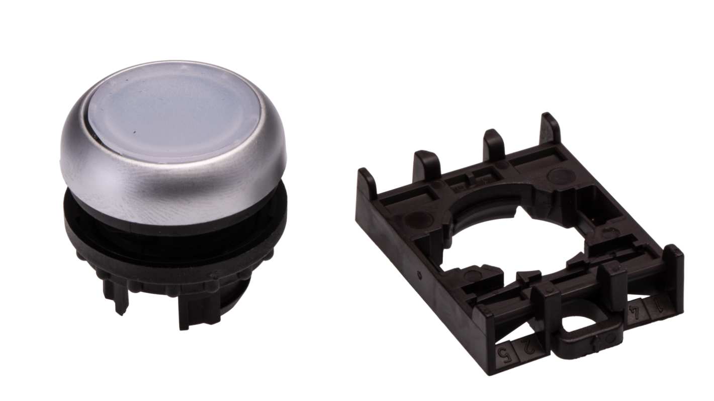 Eaton RMQ Titan M22 Series White Illuminated Momentary Push Button Head, 22mm Cutout, IP69K
