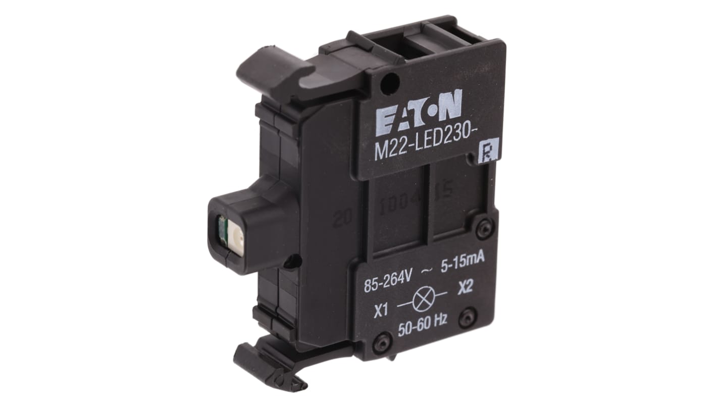 Eaton M22 Series Light Block, 85 → 264V ac, Red Light
