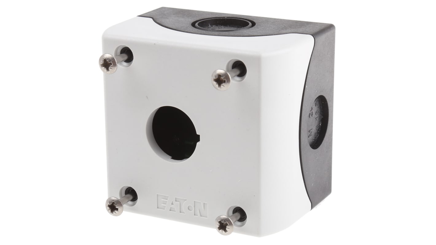Eaton Grey Plastic M22 Control Station Enclosure - 1 Hole 22mm Diameter