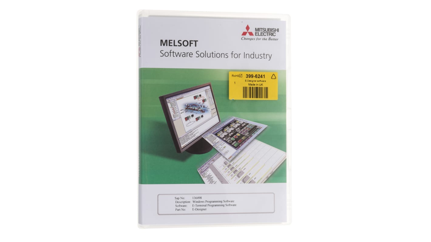 Mitsubishi Software E Designer For Use With HMI E1000 Series, MAC E Series, PLC MELSEC